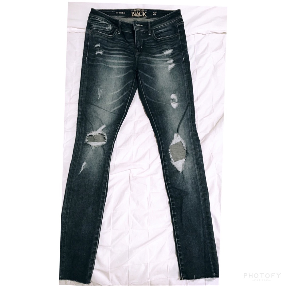 Buckle Black distressed Jeans